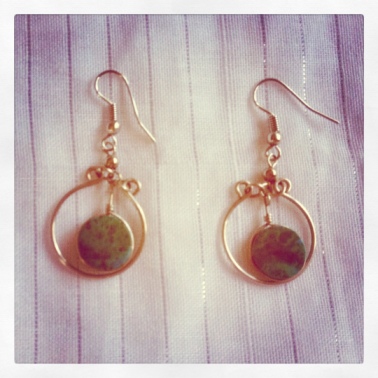 These are my Trades of Hope earrings. 